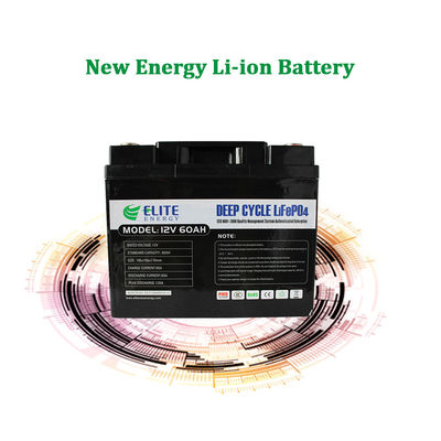 น้ำหนักเบา 60Ah 768Wh LFP 12V LiFePO4 ชุดแบตเตอรี่สำหรับระบบพลังงานแสงอาทิตย์